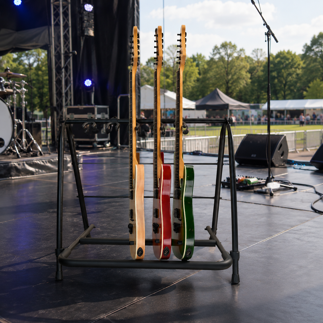 Support de guitare Hardman pour 5 guitares, pliable