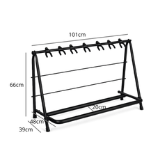 Support de guitare Hardman pour 7 guitares, pliable