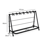 Support de guitare Hardman pour 7 guitares, pliable