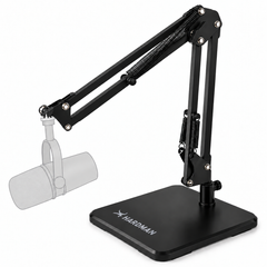 Support de microphone de table Hardman avec base et bras lourds, jusqu'à 2,5 kg
