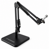 Support de microphone de table Hardman avec base et bras lourds, jusqu'à 2,5 kg