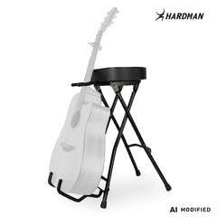 Hardman SB207 repose-pied pour guitare avec repose-pied et support pour guitare.