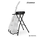 Hardman SB207 repose-pied pour guitare avec repose-pied et support pour guitare.