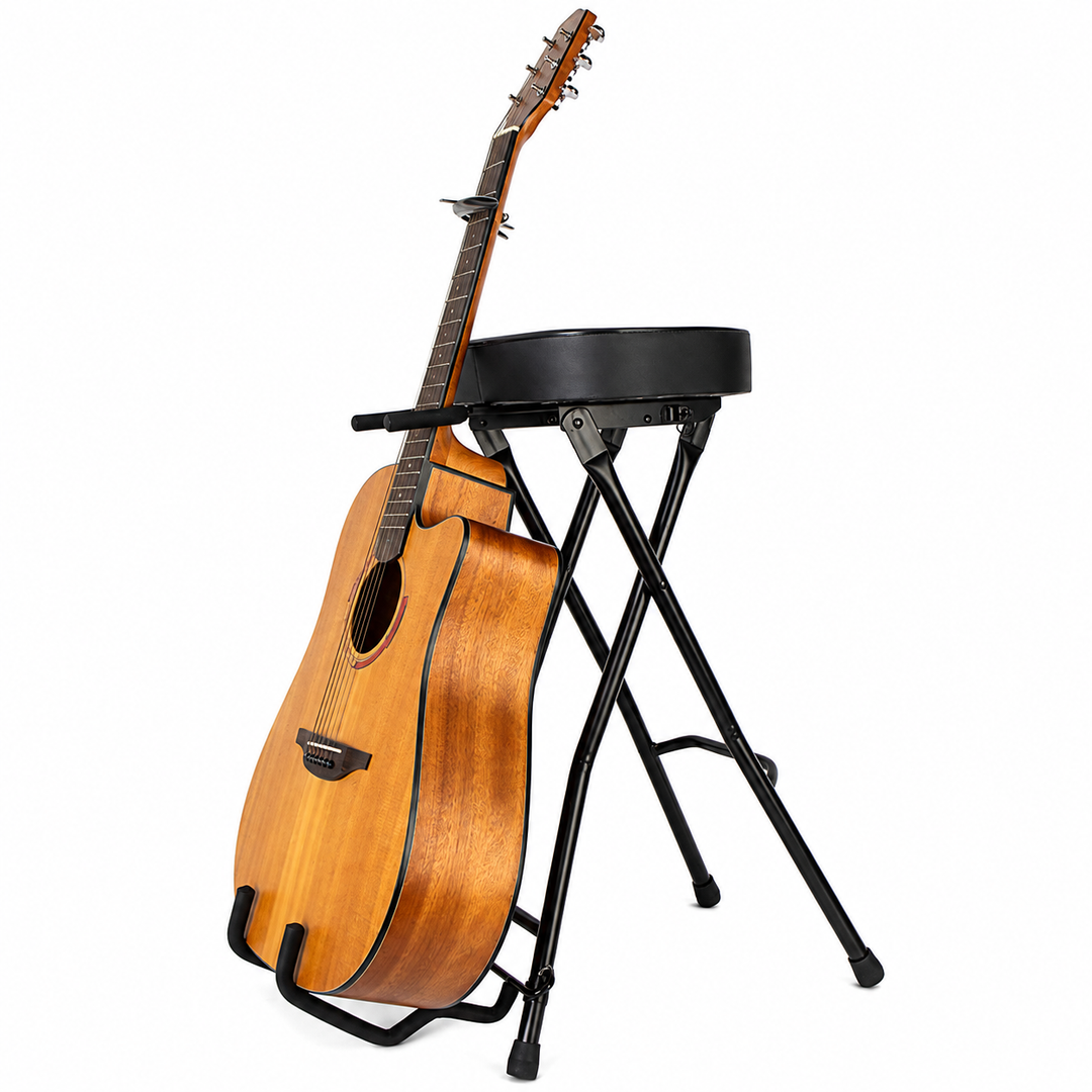 Hardman SB207 repose-pied pour guitare avec repose-pied et support pour guitare.