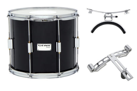 GEWA tambour ténor 14" x 12", bouleau laminé noir, sans timbre