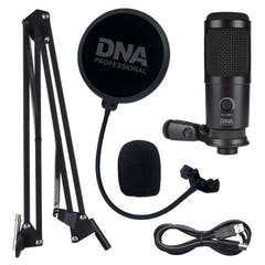 DNA - microphones USB avec bras articulé et filtre anti-pop