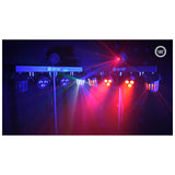 LIGHT4ME T-BAR LED PAR DERBY LASER diskoteklys multieffektsæt