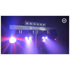 LIGHT4ME T-BAR LED PAR BLOMSTERKUGLE LASER UV STROBE éclairage de discothèque multieffet