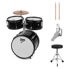 V-TONE VD Junior BK set de batterie pour enfants – set de batterie acoustique pour enfants