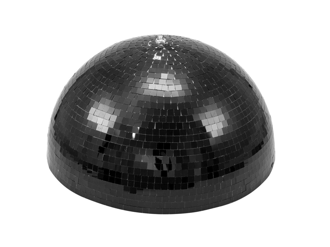 EUROLITE Boule à facettes demi-miroir 40cm noire motorisée