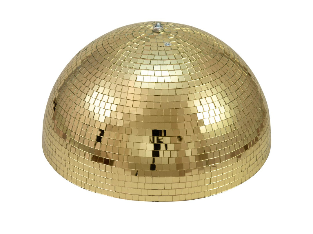 EUROLITE boule à facettes semi-miroir 50cm dorée motorisée