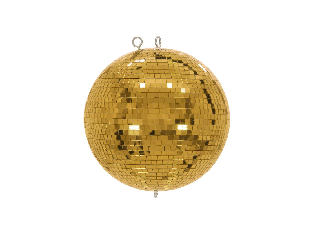 EUROLITE Ensemble boule à facettes 30 cm dorée avec stand et cover de trépied noir