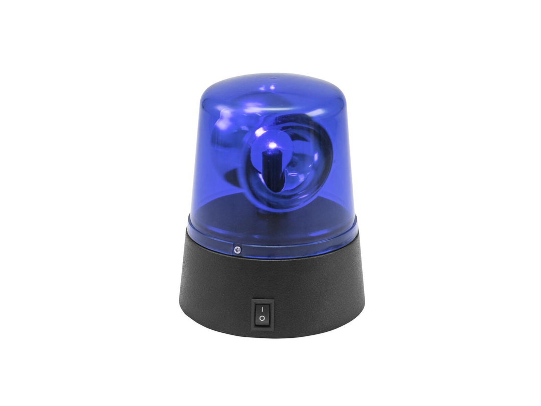 EUROLITE LED Mini gyrophare de police bleu USB/Battery