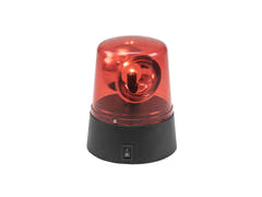 EUROLITE LED Mini gyrophare de police rouge USB/Batterie