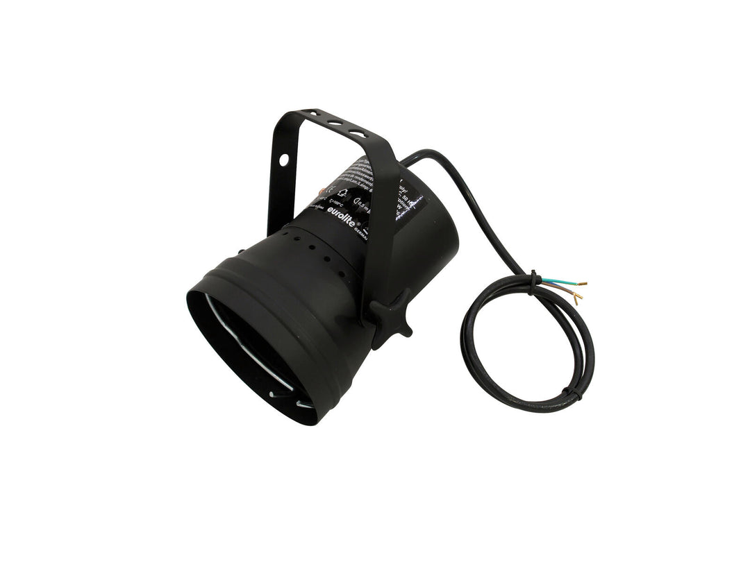 EUROLITE T-36 Pinspot avec câble, noir