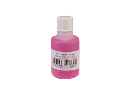 EUROLITE encre de tampon active aux UV, rouge transparent, 50ml