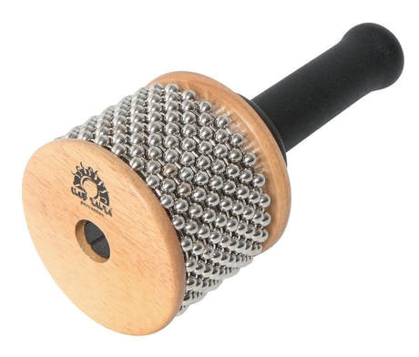 Cabasa GEWA Club Salsa en bois avec chaîne de billes en métal