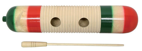 GEWA Club Salsa guiro en bois, 33 cm, avec raclette