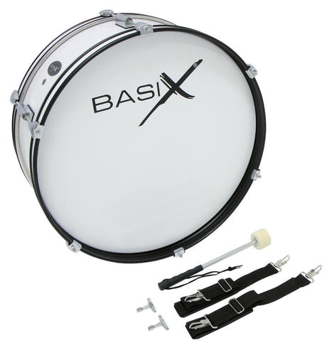 Grosse caisse de marche Basix Junior 22" x 7", blanche
