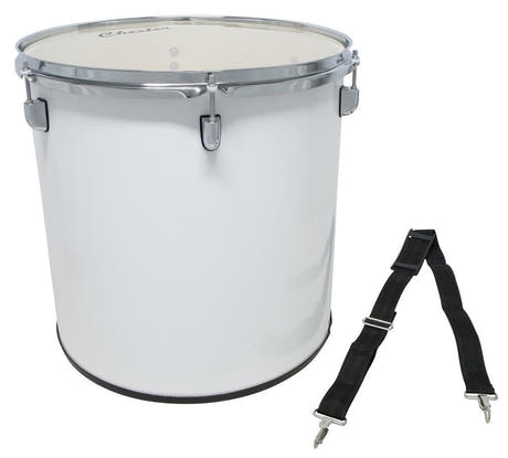 Basix surdo 16" x 16", blanc, avec sangle de transport