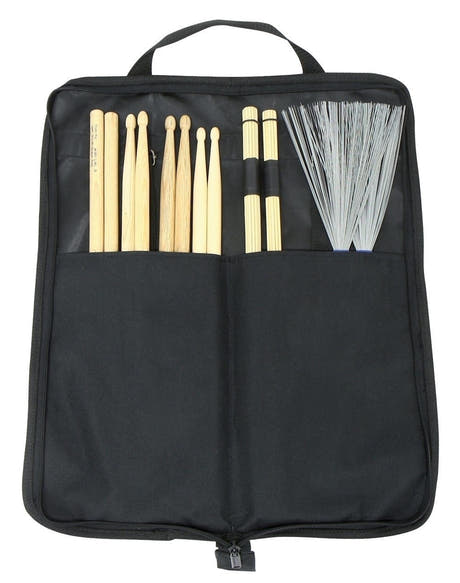 Basix stiktaske med 4 par stikker, rods og brushes