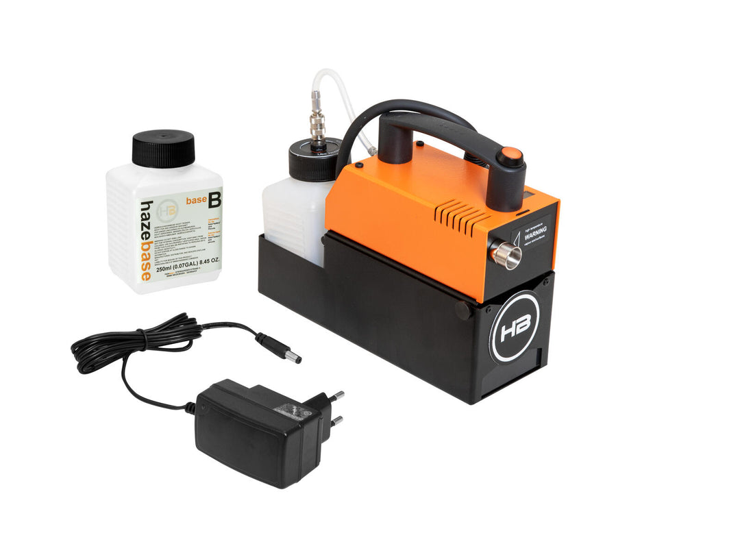 HAZEBASE PICCOLA machine à fumée alimentée par batterie DMX
