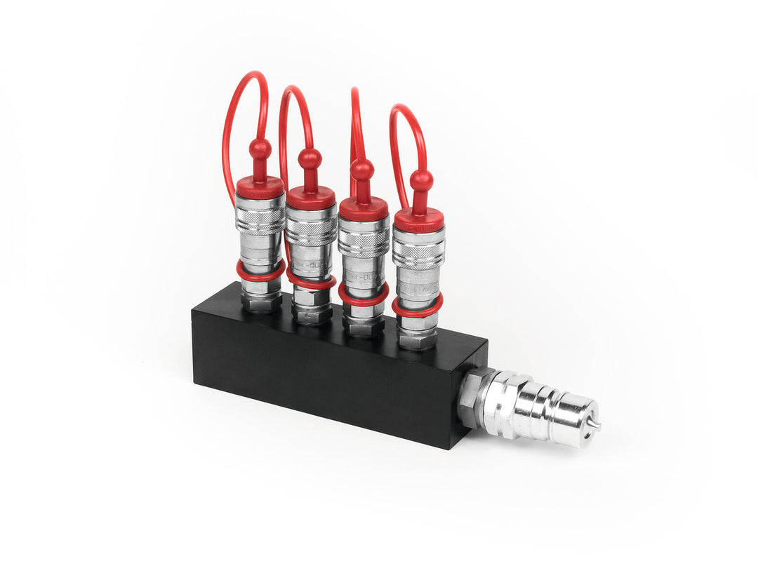 TCM FX Bloc de distribution CO2 (4x3/8 in vers 1x3/4 out)