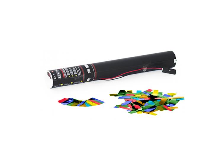TCM FX Canon à confettis électrique 50cm, métalliques multicolores