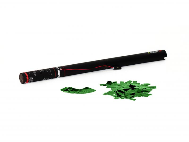 TCM FX Canon à confettis électrique 80cm, vert métallisé