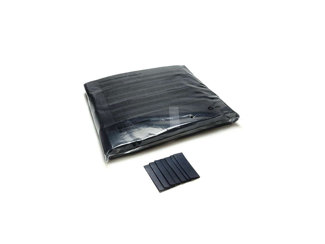 TCM FX Confettis rectangulaires Slowfall 55x18mm, noirs, 1kg