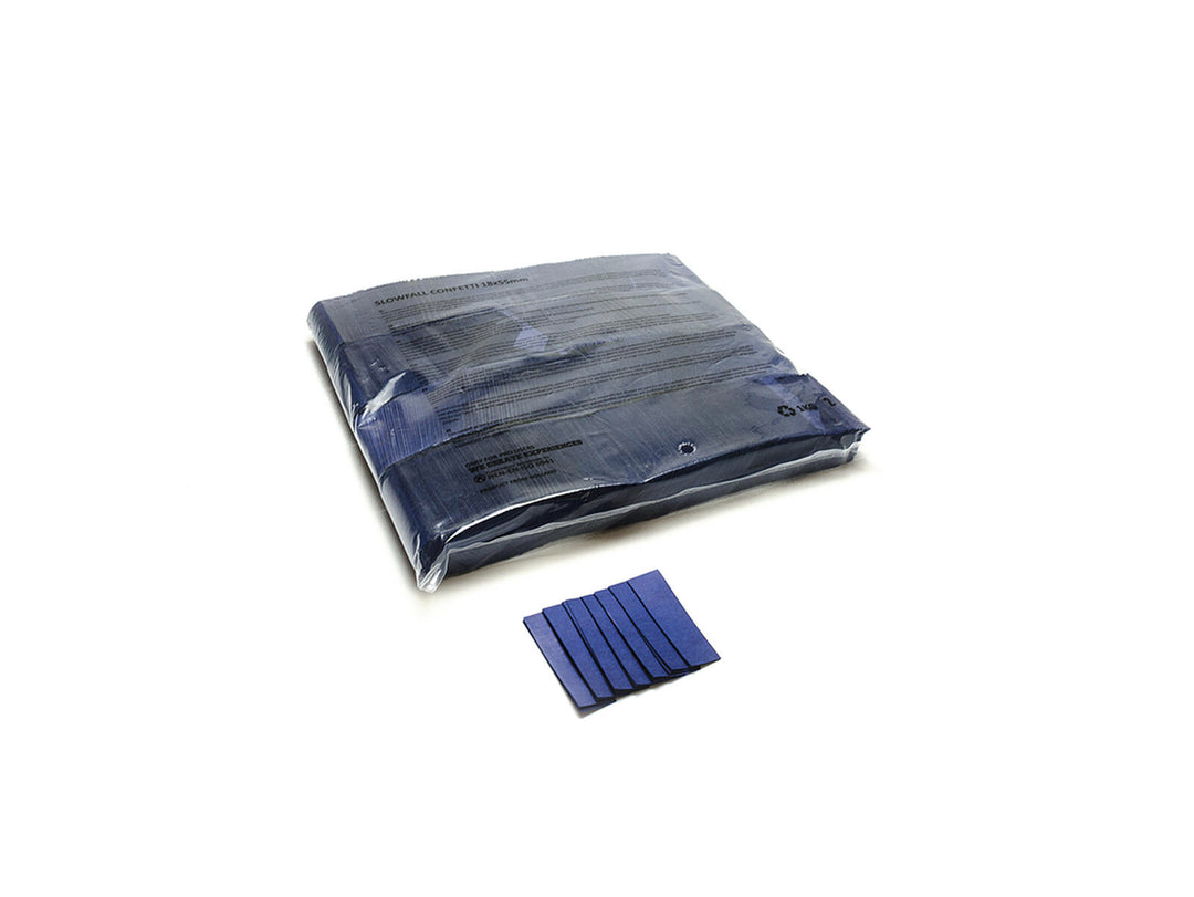 TCM FX Slowfall Confetti rectangulaire 55x18mm, bleu dark, 1kg