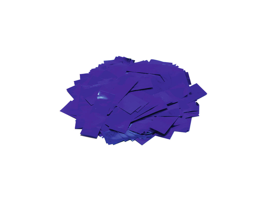 TCM FX confettis métalliques rectangulaires 55x18mm, bleus, 1kg