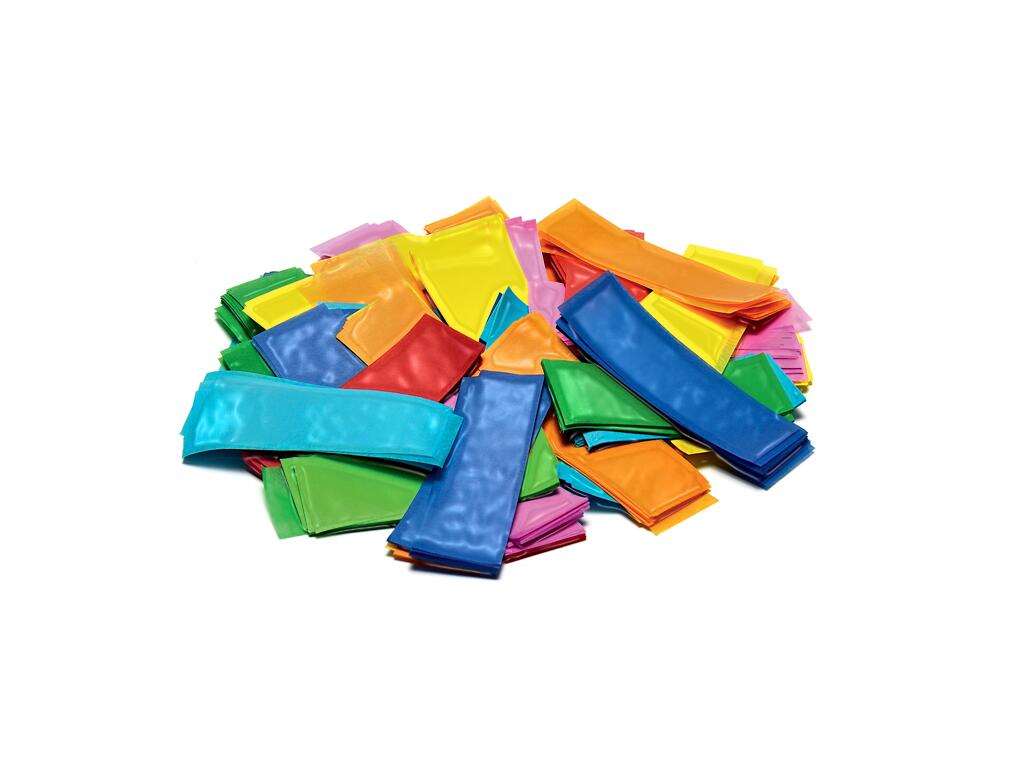 TCM FX Metallic Confetti rectangulaire 55x18mm, multicolore, 1kg