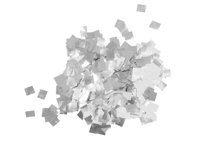 TCM FX Metallic Confetti Raindrops 6x6mm, argenté, 1kg