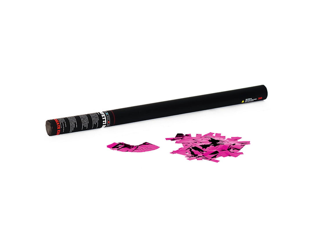 TCM FX canon à confettis portatif 80cm, rose métallique