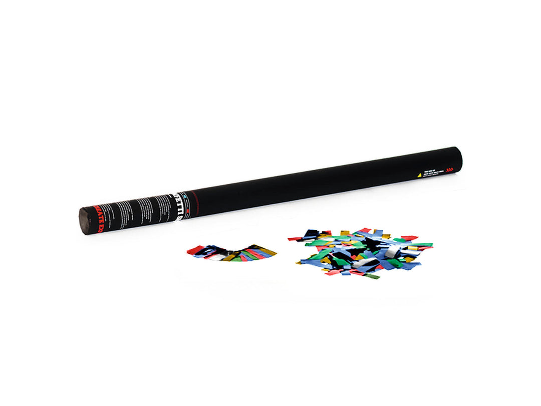 TCM FX Canon à confettis portatif 80cm, multicolore métallique