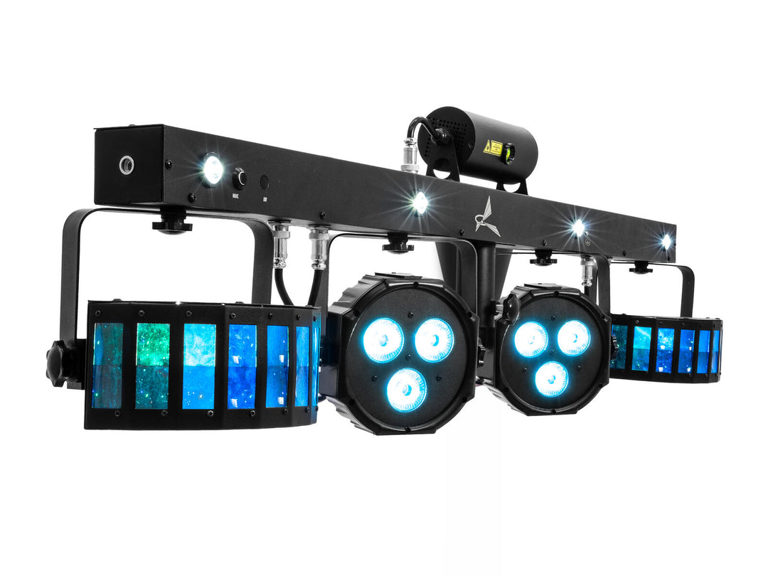 EUROLITE Set LED KLS laser Bar FX + M-3 système d'enceintes Stand