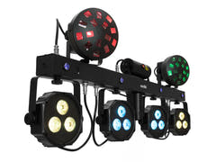 EUROLITE Ensemble LED KLS Laser Bar Next FX Light Set + support pour système d'enceintes M-4