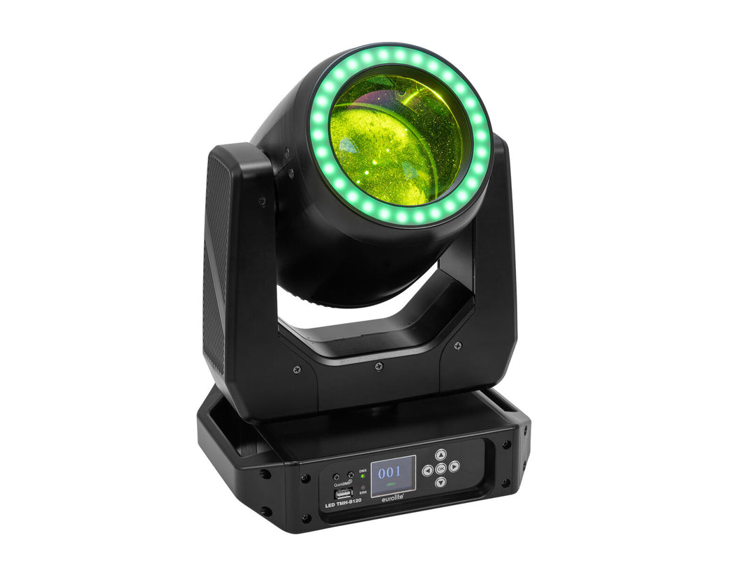 EUROLITE Set 2x LED TMH-B120 Hypno Tâtes Mobiles Beam + Flightcase à roulettes