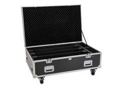 EUROLITE set 4x LED BAR-8 SWING QCL barre + Flightcase à roulettes