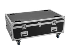 ROADINGER Flightcase PRO 4x LED BAR-8 SWING avec roulettes