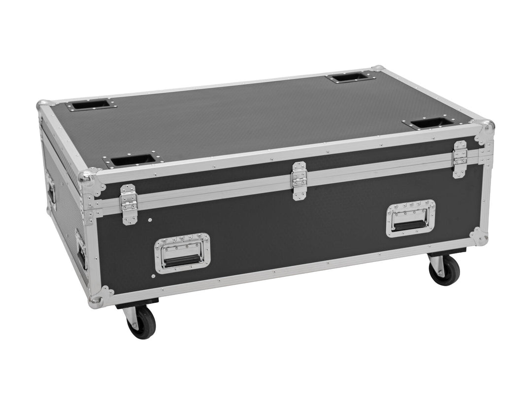 ROADINGER Flightcase PRO 4x LED BAR-8 SWING avec roulettes