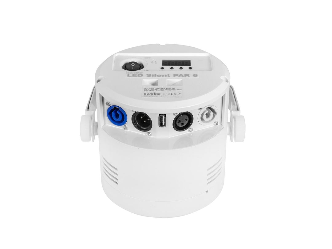 EUROLITE LED Silent Par 6 QCL au sol wh