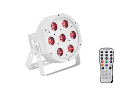 EUROLITE Set 4x LED SLS-7 HCL Floor blanc + Case