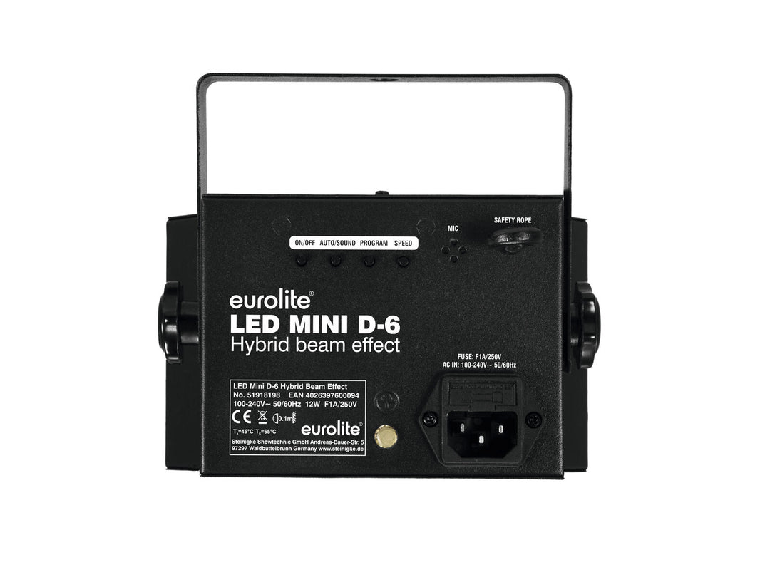 EUROLITE LED Mini D-6 faisceau hybride Effect
