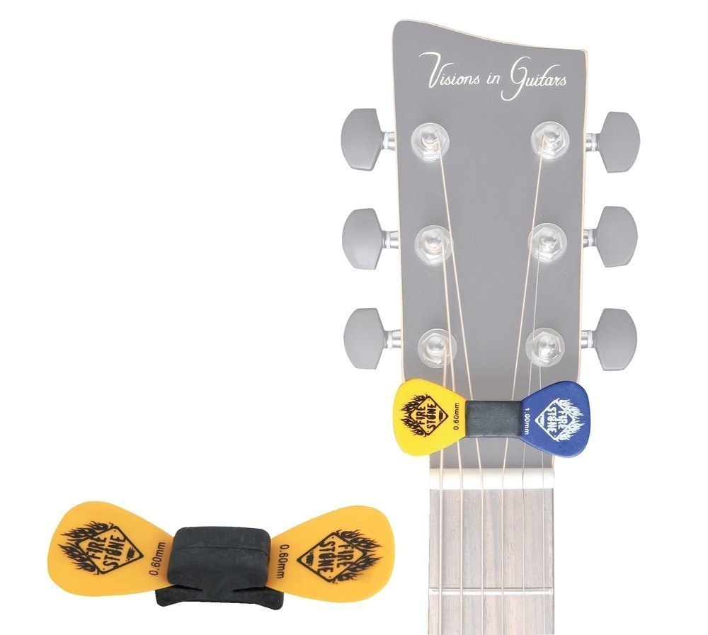 Fire & Stone porte-médiators en caoutchouc pour tête de guitare, 5 pièces