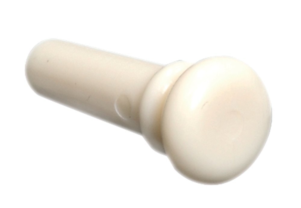 GEWA bouton d'extrémité en PVC offwhite pour guitares, 6 pièces