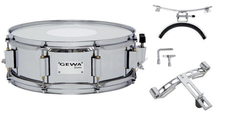 GEWA caisse claire de marche 13" x 5", acier chromé