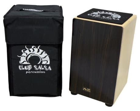 Cajón GEWA Club Salsa en bouleau avec façade en ébène