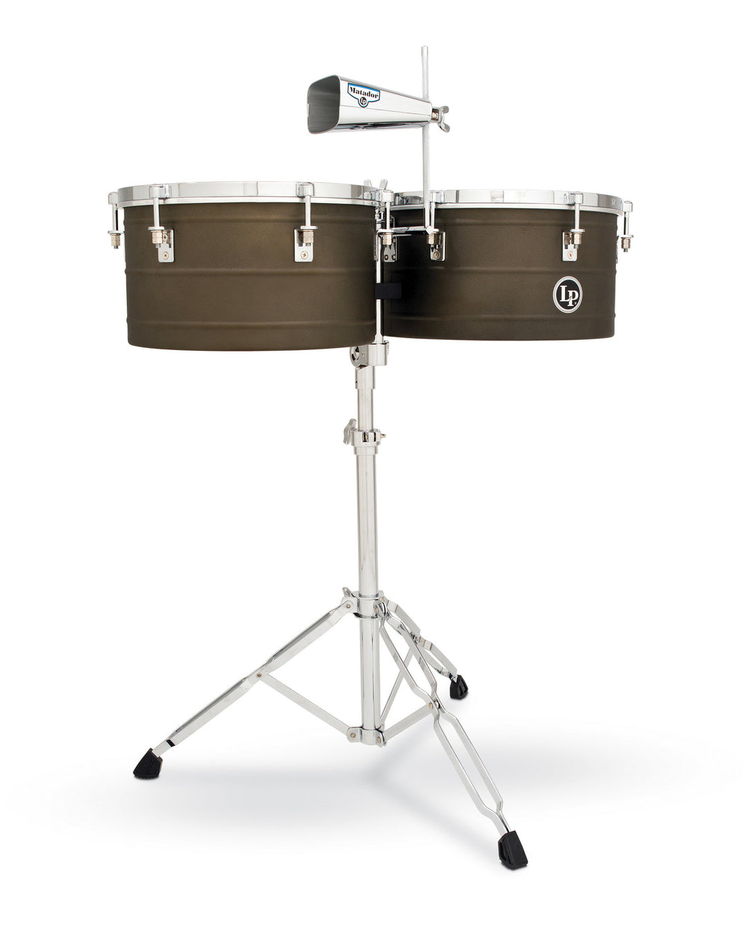 Latin Percussion Timbales Matador - Revêtement antique en acier (M258)